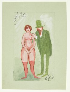 Rosa dam och grön man av Robert Storm Petersen