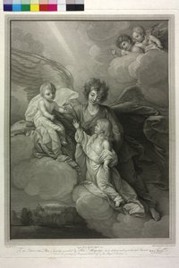 Apotheosis av de avlidna barnen till kung George III av England och hans kvinnliga drottning Charlotte