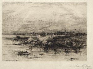 Apponaganasettflodens mynning av Robert Swain Gifford
