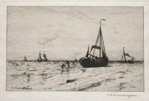 Scheveningen (etsning) av Robert Swain Gifford