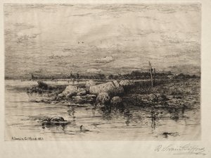 Apponigansett-flodens mynning av Robert Swain Gifford