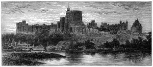 Windsor vid soluppgången, från Brocas, 1880.