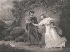 Pisanio och Imogen Shakespeare, Cymbeline, Akt 3, Scene 4..., publicerad första gången 1801, återutgiven 1852.