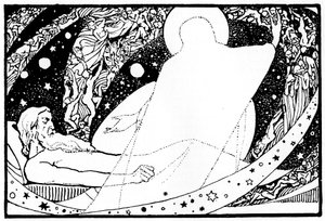 Teckning till Jobs bok, 1913.