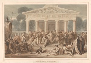 Hypatia Teaching i Alexandria av Robert Trewick Bone