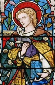 St. John, detalj från The Good Shepherd, 1863 (målat glas)