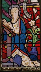 Bebådelsen, 1864 (målat glas)