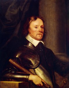 Porträtt av Oliver Cromwell (1599-1658). Målning av Robert Walker (1599-1658), olja på trä