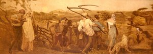 Harvest Moon, ca 1883 (handfärgad etsning på papper) av Robert Walker Macbeth
