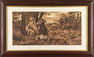 Endast en dusch (etsning) av Robert Walker Macbeth