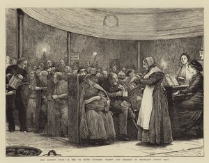 Our London Poor, ett te till sjuhundra luffare och tiggare i Moorgate Street Hall