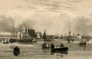Liverpool, från Mersey, nr III..., c1830.