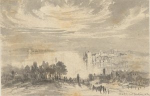 Landskap - stad på en vik av Robert Walter Weir