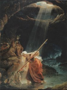 Lemminkäinens mamma på Tuonela av Robert Wilhelm Ekman