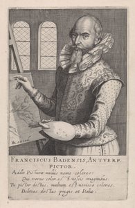 Porträtt av Frans Badens av Robert Willemsz de Baudous