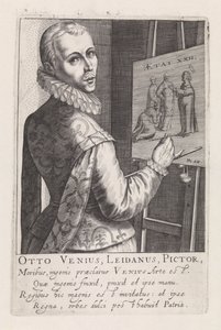 Porträtt av Otto van Veen av Robert Willemsz de Baudous