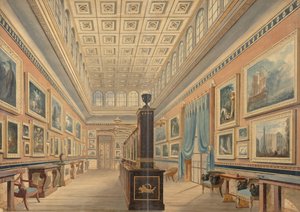 The Flemish Picture Gallery, The Mansion of Thomas Hope, Duchess Street, Portland Place, 1830-51. av Robert William Billings