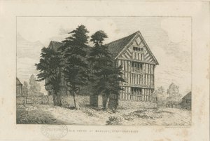 Madeley - Old House: etsning, nd [1804-1875] (tryck)