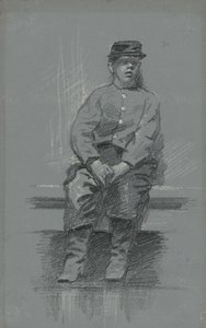 The Cadet, ca 1895 (grafit på grå tablett)