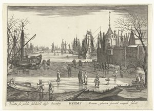 Vinter Hyems (titel på objekt) The Four Seasons in Seascapes (serietitel) av Robert de Baudous