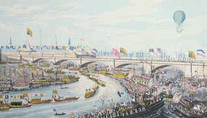 Öppnandet av New London Bridge, av kung William IV och drottning Adelaide, 1831