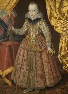 Charles I (1600-49) när hertigen av York, ca 1605 (olja på duk)