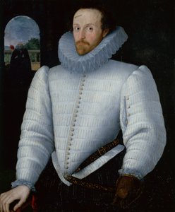 Porträtt av Sir Walter Raleigh (olja)