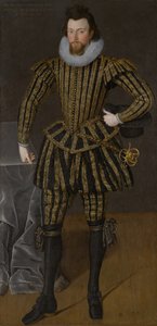 Porträtt av en man, troligen Sir John Scott (1564-1616), cirka 1600-1605 (olja på duk)