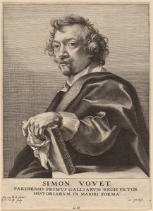 Simon Vouet av Robert van Voerst after Sir Anthony
