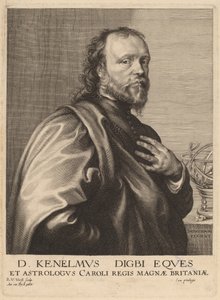 Sir Kenelm Digby av Robert van Voerst after Sir Anthony
