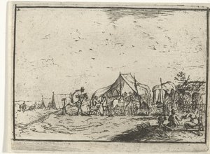 läger Landskap med läger (serietitel) av Robert van den Hoecke