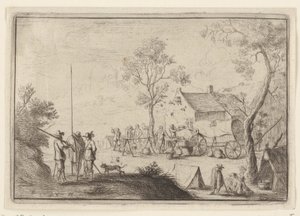 Soldater runt en kastrull Olika läger (serietitel) av Robert van den Hoecke