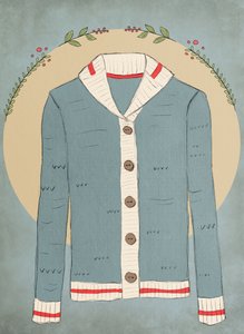 Sock Monkey Sweater, 2019 (digital) av Roberta Murray