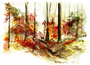 En surfutflykt i höstskogen