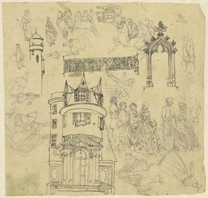 Arkitektur och figurer av Rodolphe Bresdin