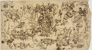 Bibliska scener av Rodolphe Bresdin