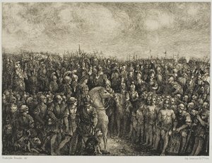Caesar och hans fångar av Rodolphe Bresdin