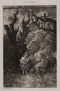 Döden och den unga modern av Rodolphe Bresdin