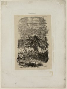 Farm Cottage, från Revue Fantaisiste av Rodolphe Bresdin