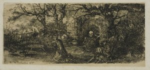 Sankt Antonius och döden av Rodolphe Bresdin
