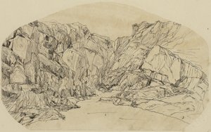 Ånga i en ravin av Rodolphe Bresdin