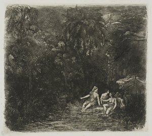 Badarna under palmerna av Rodolphe Bresdin