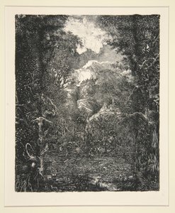 The City Beyond the Marsh (La Ville derri?re la marecage) av Rodolphe Bresdin