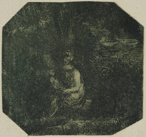 Den heliga familjen av Rodolphe Bresdin