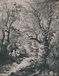 Den heliga familjen, 1855, 1946 av Rodolphe Bresdin
