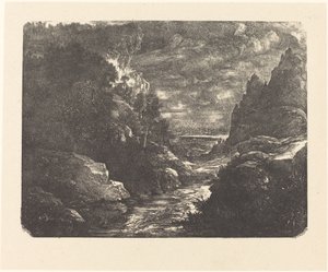 Bäcken i ravinen av Rodolphe Bresdin