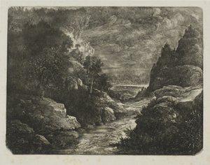 Bäcken i ravinen av Rodolphe Bresdin