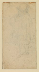 Man sedd bakifrån (verso) av Roelandt Jacobsz and Bruegel Pieter the Elder Savery