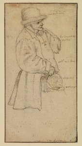 Bonde som bär en burk, recto, 1500-talet av Roelandt Jacobsz. Savery