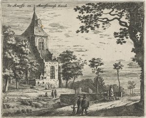 Kyrkan i Maarsseveen De Masse och Maarsseveense Kerck (titel på objekt) Landskap i provinserna Holland och Utrecht (serietitel)